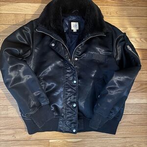 GAP Midnight Black Fleece Jacket